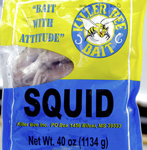 Squid live bait sold by Killer Bee Bait